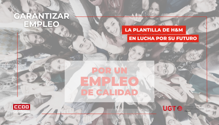 campaña de la plantilla de H&M en lucha por el empleo