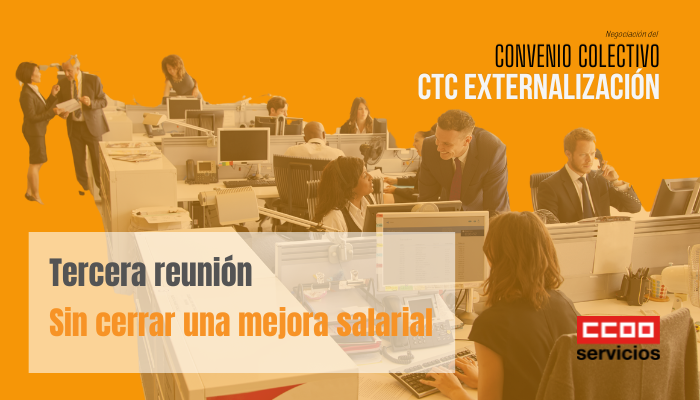 infografía comunicado reunión de negociación del Convenio Colectivo de CTC Externalización