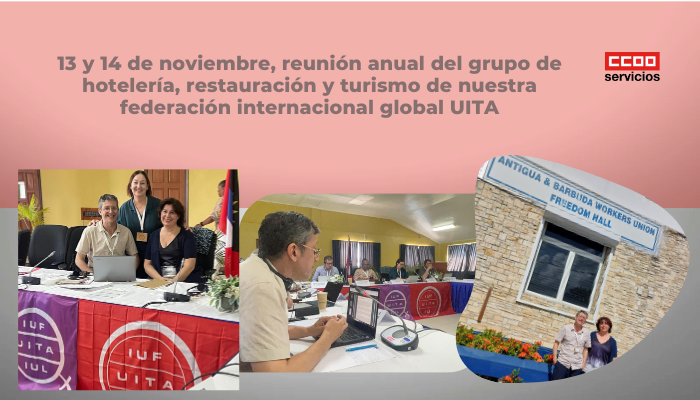 Imagenes de la reunión anual del grupo de hotelería, restauración y turismo de nuestra federación internacional global UITA