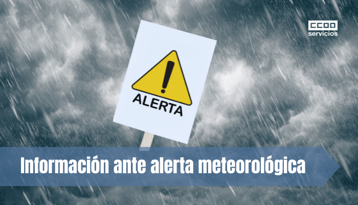 Información ante alerta meteorológica