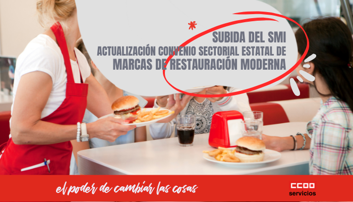 Subida del SMI y actualización Convenio Sectorial Estatal de Marcas de Restauración Moderna