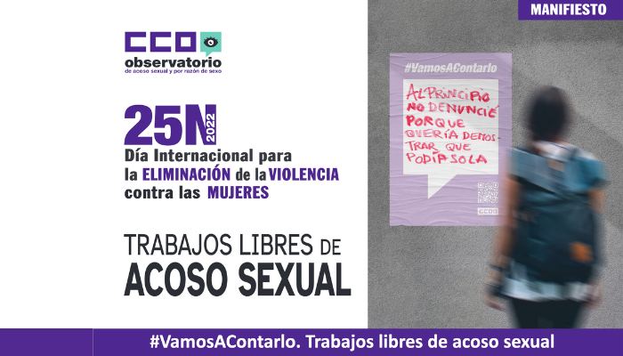 imagen manifiesto CCOO Día Internacional de la Eliminación de la Violencia contra la Mujer