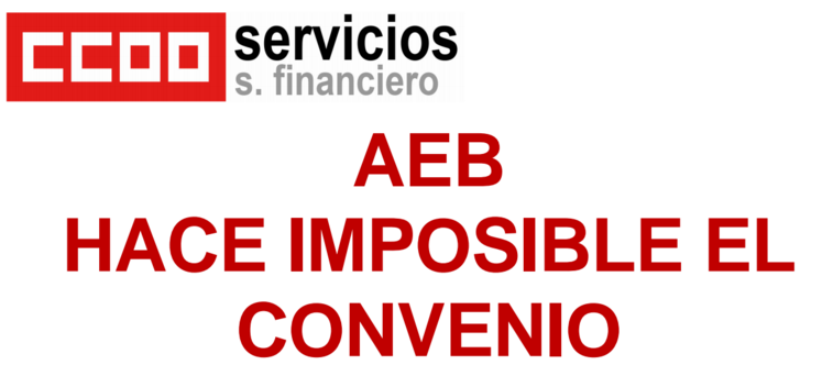 AEB imposible convenio banca