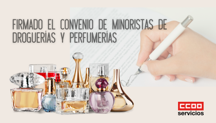 infografía para la nota web sobre la firma del Convenio de minoristas de Droguerías y Perfumerías