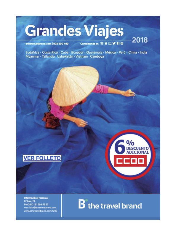 Grandes Viajes CCOO B the Travel Brand