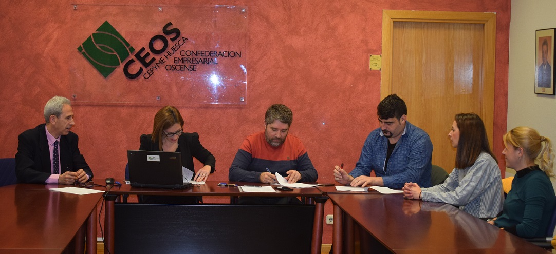 Firma convenio colectivo comercio general de Huesca