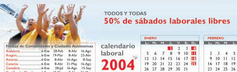 Calendario CCOO-BBVA