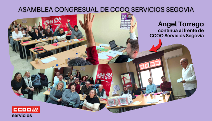 Fotos de la Asamblea Congresual de CCOO Servicios Segovia