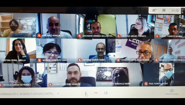 Video Conferencia Federación de Servicios de CCOO Castilla y León