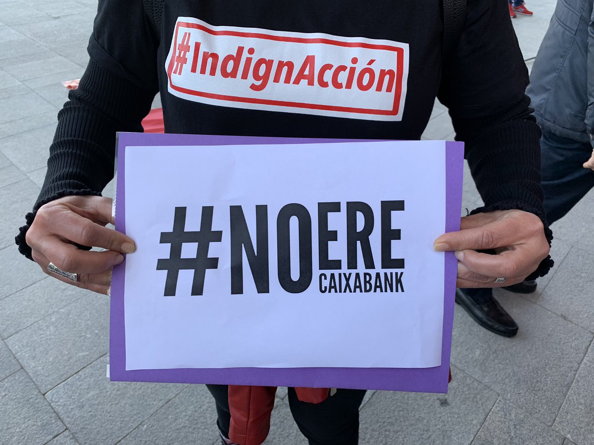 CCOO NO ERE Caixabank #IndignAcción