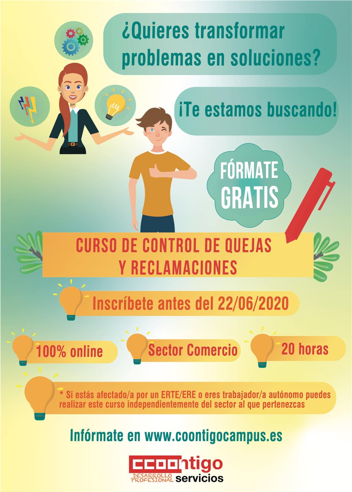 Curso gestion quejas y reclamaciones comercio