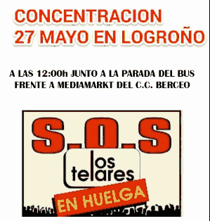 Huelga en Los Telares Logroño