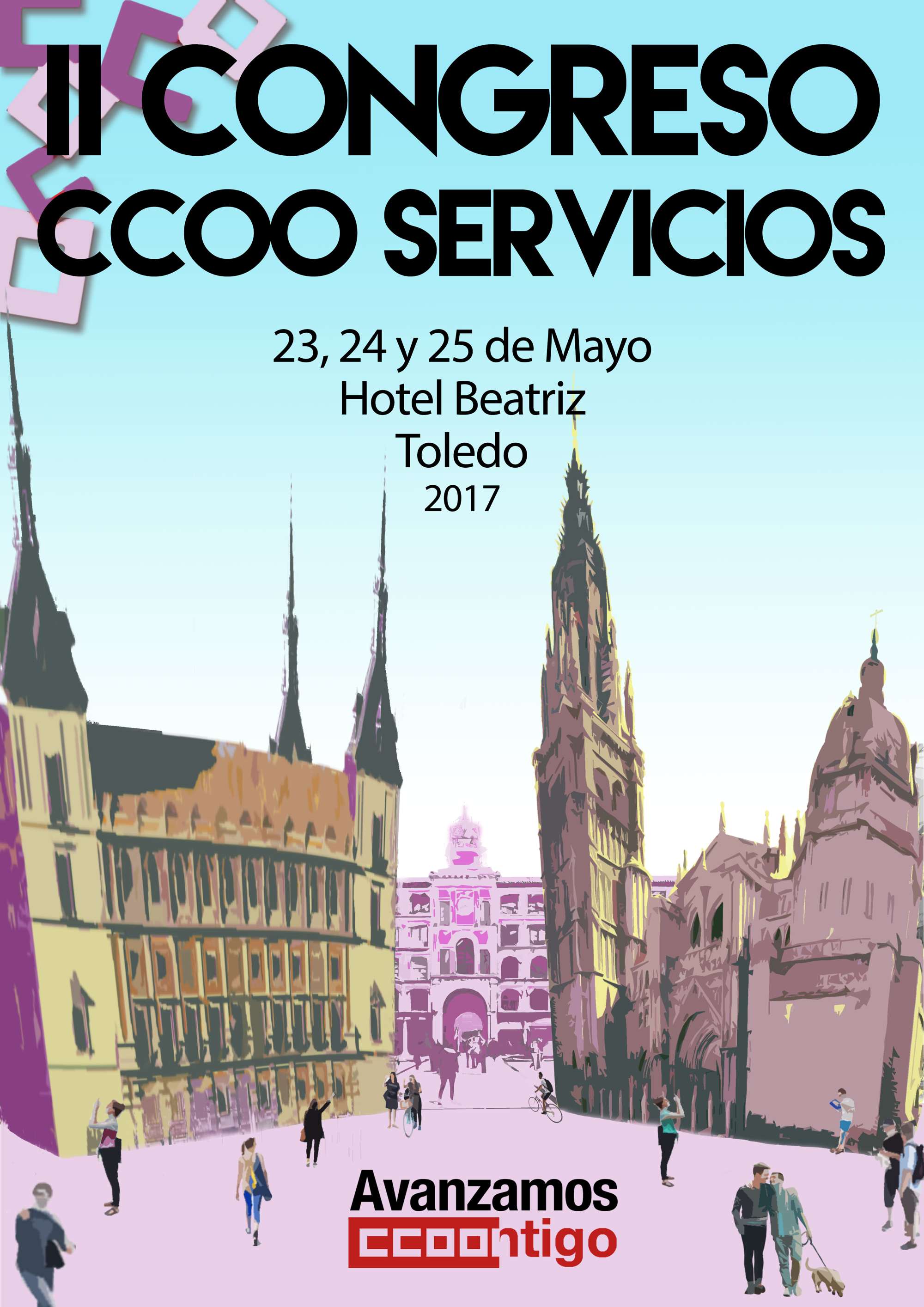 Cartel II Congreso Servicios CCOO
