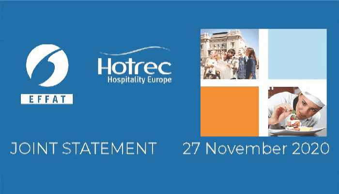 EFFAT Hotrec Declaración conjunta