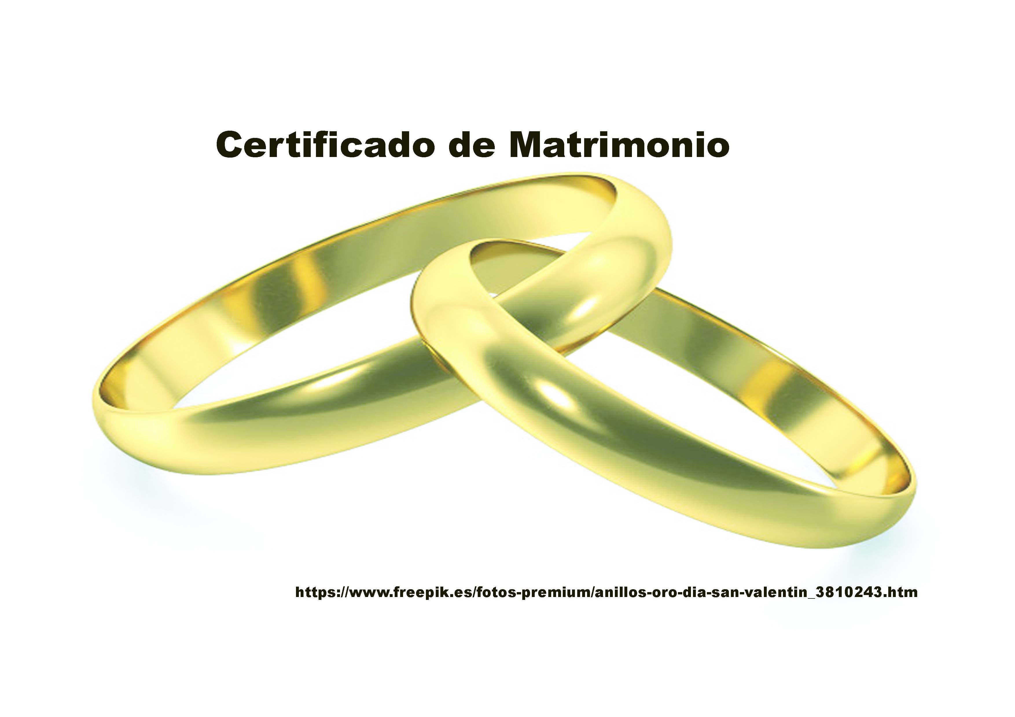 CERTIFICADO MATRIMONIO