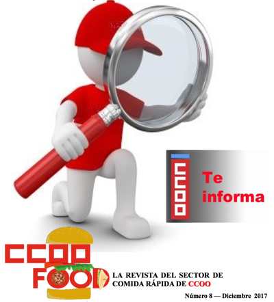 CCOO Food, la revista de CCOO del sector de la comida rápida