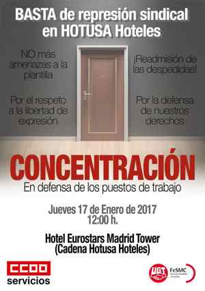 concetración hotusa Madrid