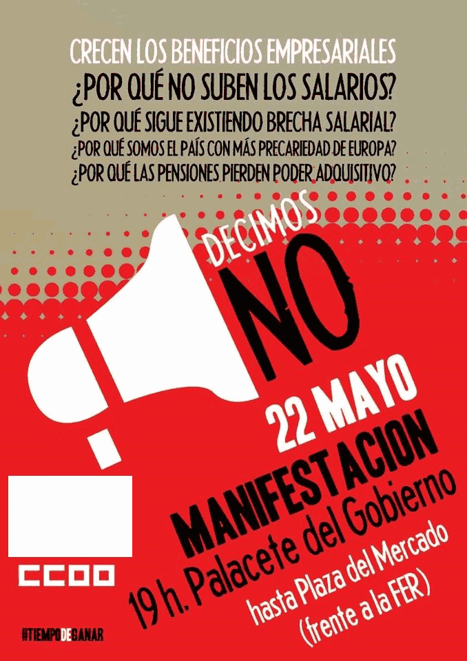 Manifestación 22 de mayo CCOO la Rioja