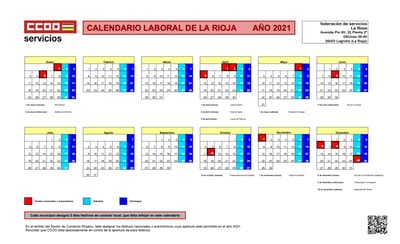 Calendario laboral 2021 La Rioja
