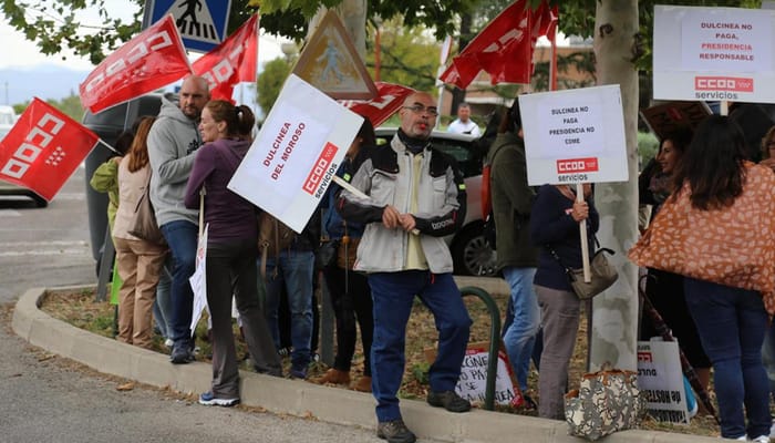 protesta servicios restauración Moncloa