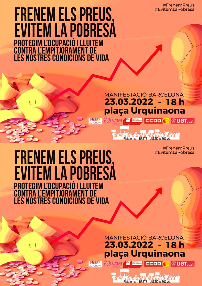 CCOO saldrá a las calles el 23 de marzo para exigir la contención de los precios de la energía