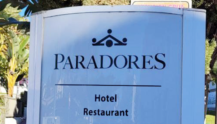 cartel Paradores hotel restaurat