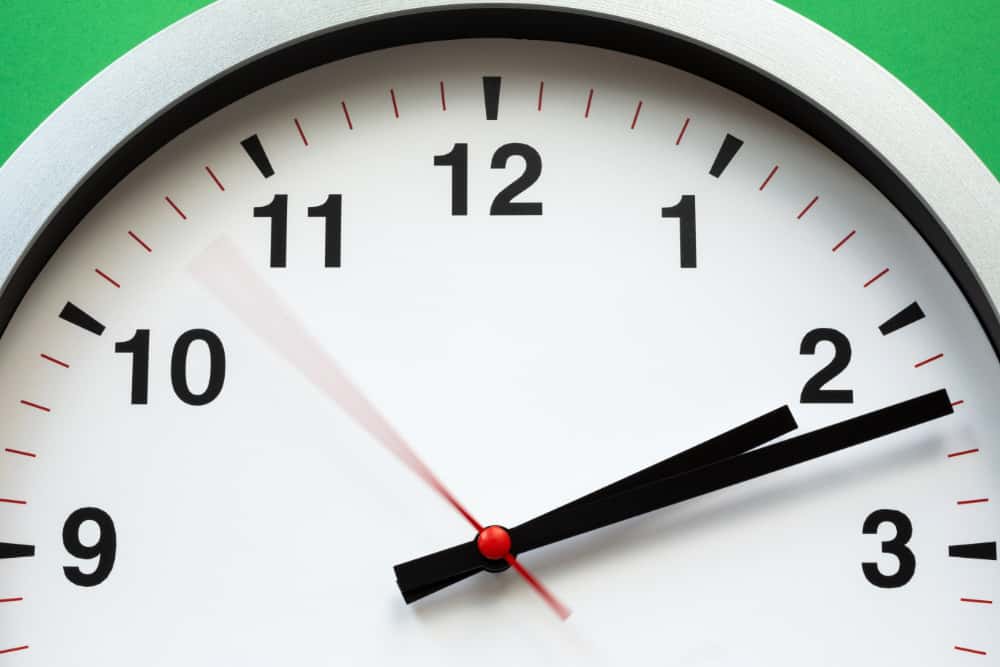 Reloj para ilustrar acuerdos de registro de jornada laboral