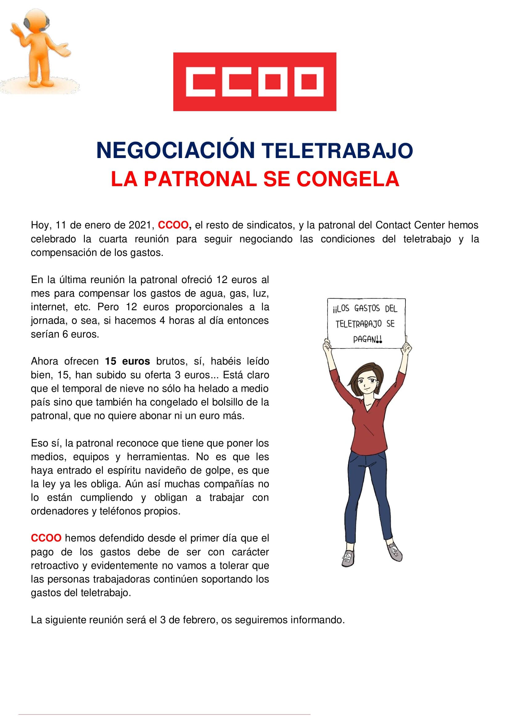 Comunicado contact center teletrabajo