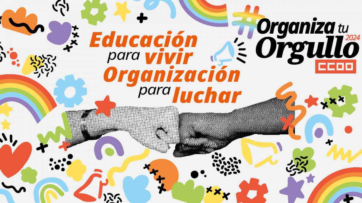 Imagen Orgullo Comisiones Obreras 2024, 28 de junio, #OrganizaTuOrgullo