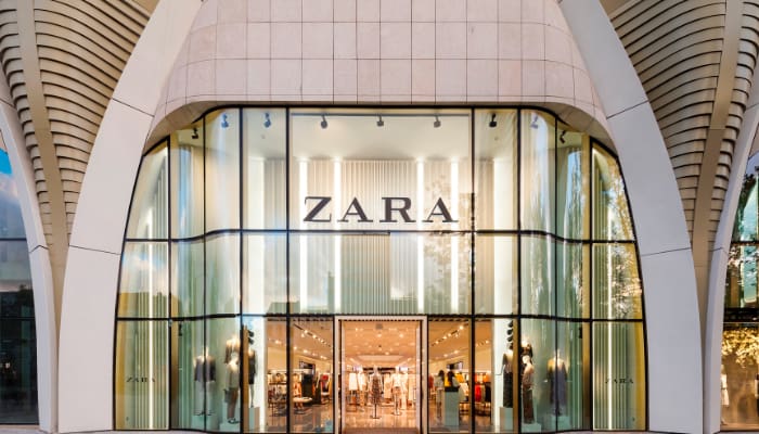Tienda de ZARA. Grupo Inditex
